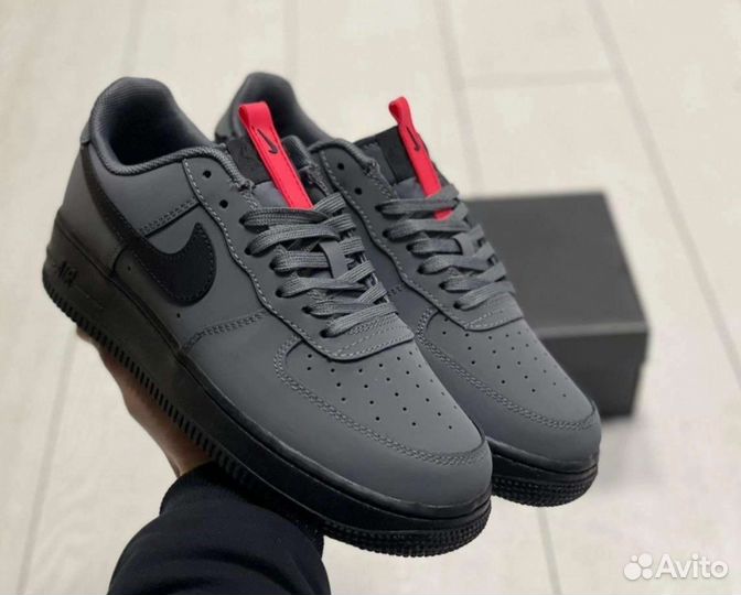 Кроссовки Nike Air Force 1 University Red Black