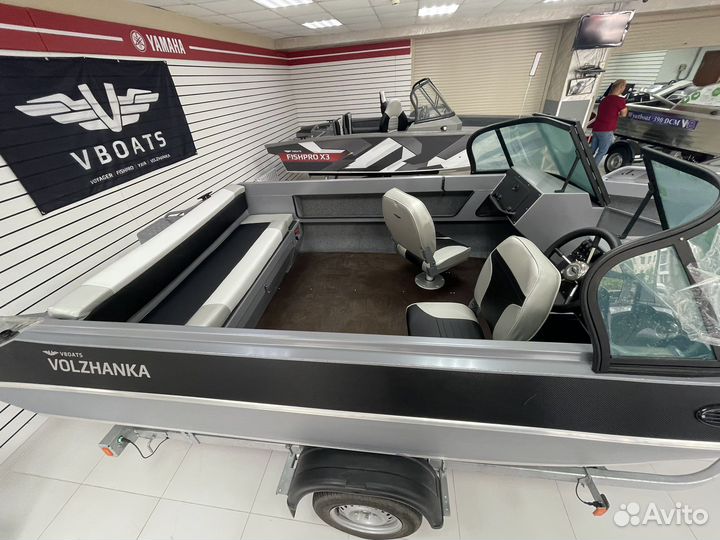 Лодка Волжанка 51 Fish + Honda 90