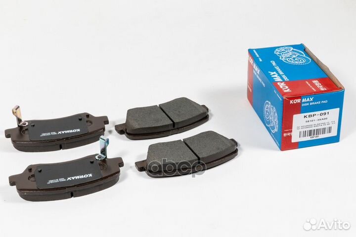 Колодки тормозные, передние (с антискрипной