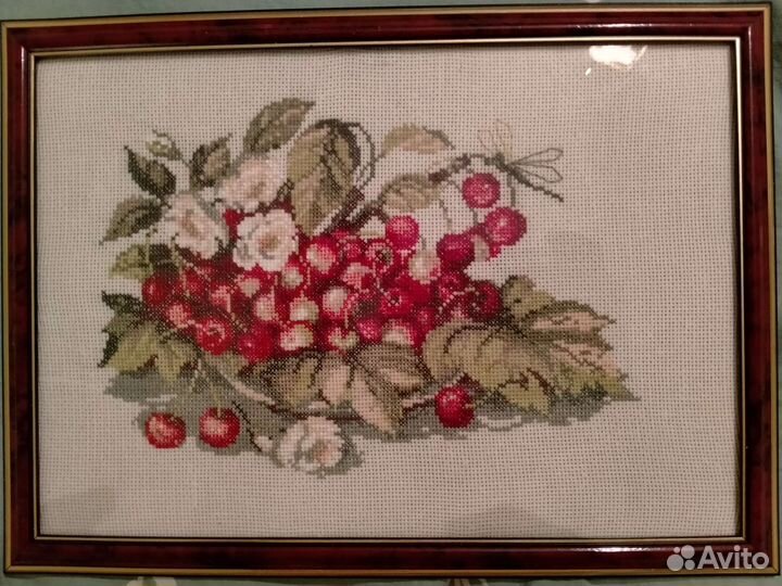 Картина вышивка крестиком ручная работа