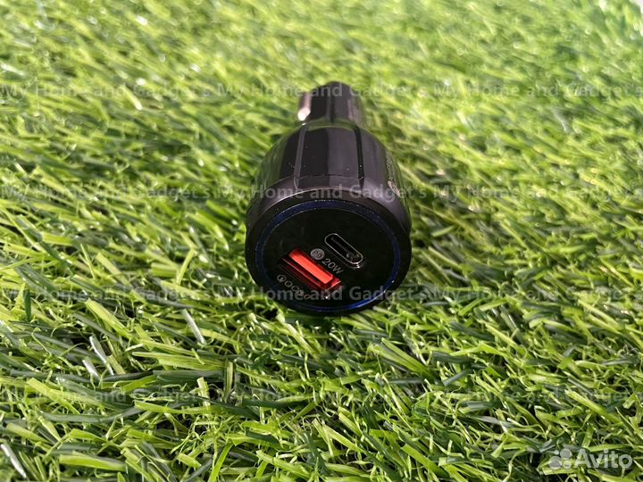 Автомобильное зарядное азу usb type-c быстрая заря