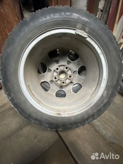 Литые диски r16 5*112 audi a6 c5 с зимней резиной