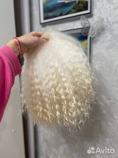 Шерсть козы для кукол на шкуре