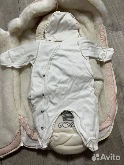 Конверт на выписку зимний для девочки