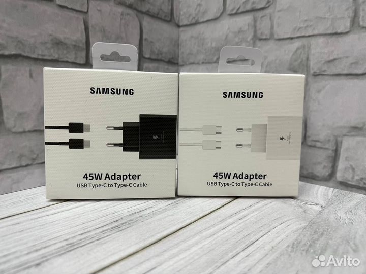 Samsung 45W + кабель Type-C - Type-C