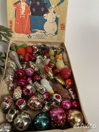 Елочные игрушки СССР набор малютка