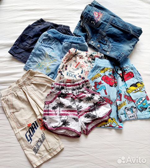 Шорты (6 щт) на мальчика 92-104 см цена за все