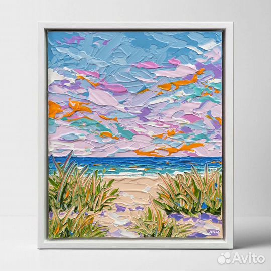 Картина маслом на холсте берег