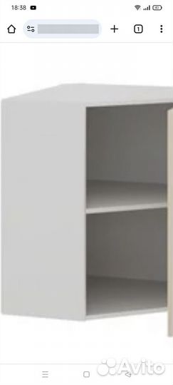 Шкаф угловой кухонный навесной