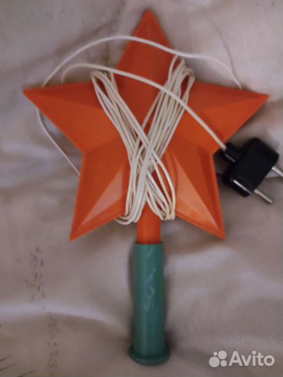 Звезда на елку СССР бу