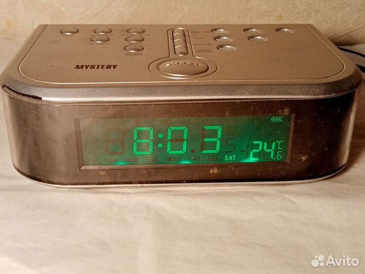 Радио будильник с часами Mystery
