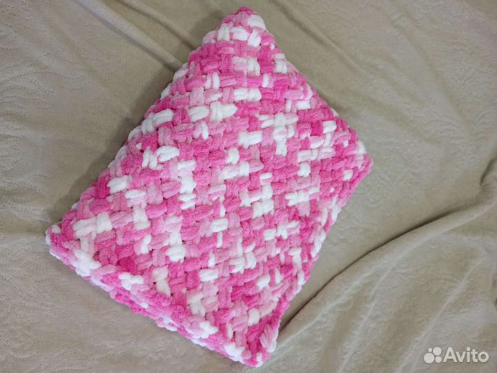 Плед детский вязаный ручная работа