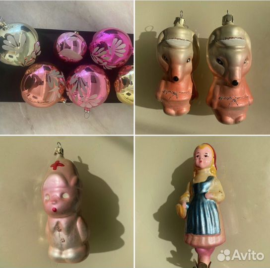 Елочные игрушки СССР советские