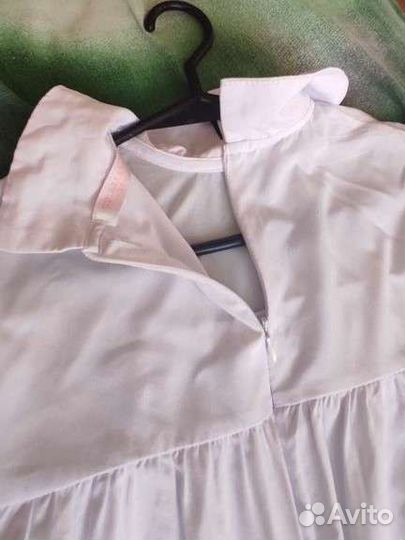 Блузка школьная белая 146