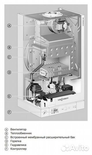 Наст. газ. 1К Котел Viessmann Vitopend 100-W 24квт