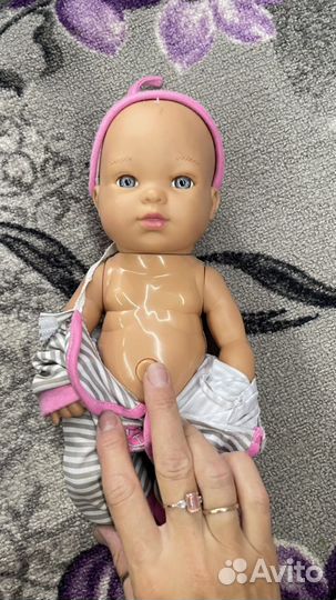 Кукла с рюкзаком и кроваткой