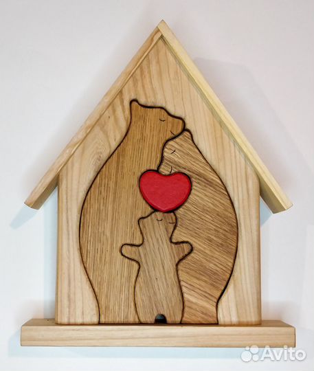 Сувенир пазл деревянный