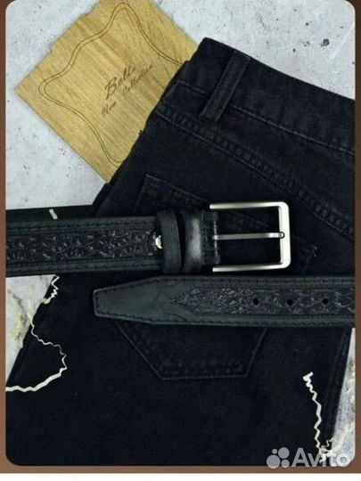 Ремень мужской натуральная кожа. Новый