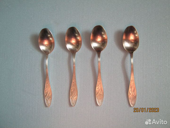 Чайные и кофейные ложки мельхиор