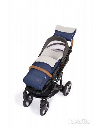 Зимний конверт в коляску до 3 лет на овчине