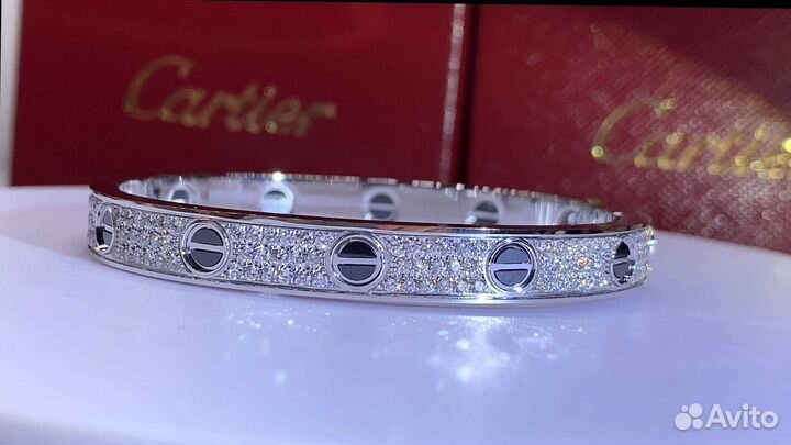 Браслет Cartier Love из белого золота 2,08ct