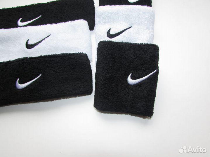 Набор повязка на голову и напульсники для спорта