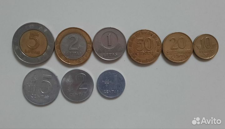 Литовские монеты(литы)