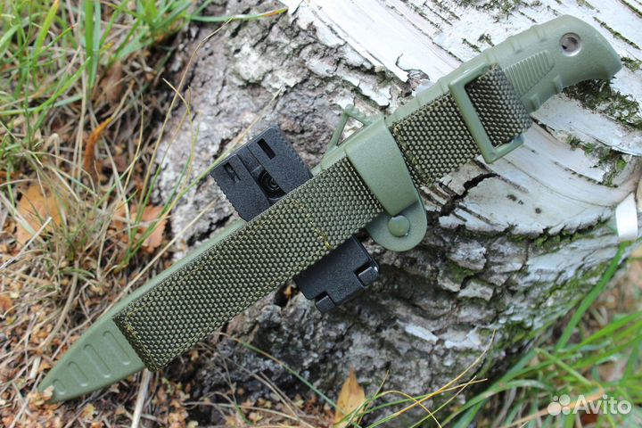 Нож Таран V2 хаки StoneWash черный