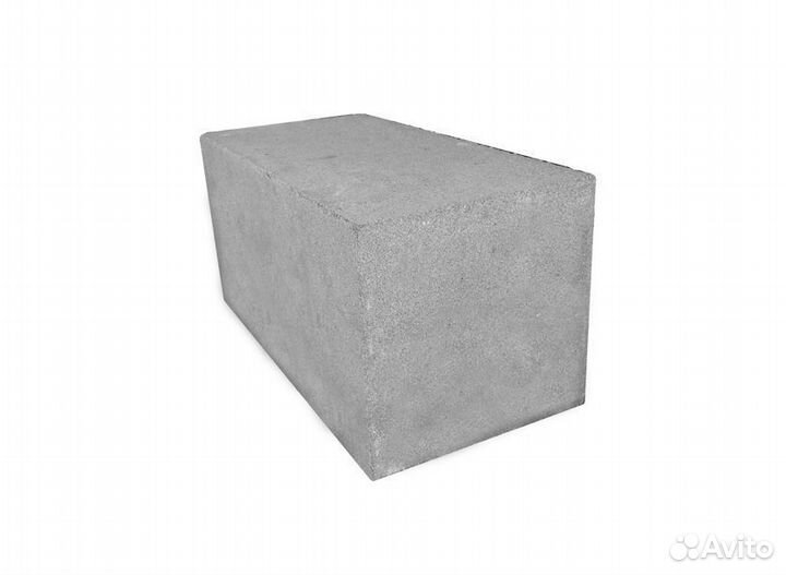Блок бетонный фундаментный/перегородочный/стеновой