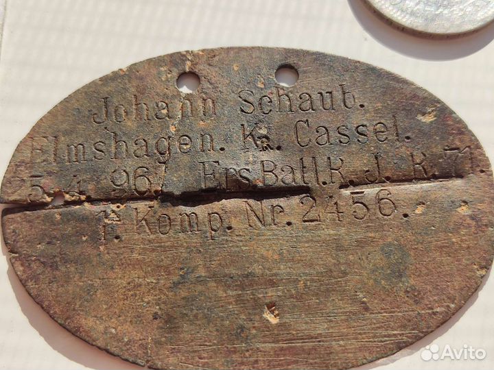 Смертные жетоны 1 мировая