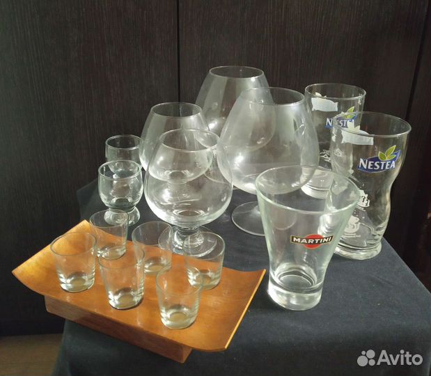 Стаканы бокалы рюмки турецкие чашки блюда розетки