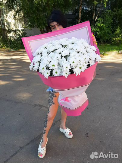 Букет гигант из хризантемы (ромашки)