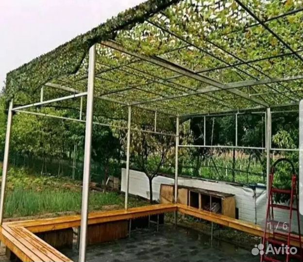 4*3м маскировочная сеть для охоты или беседки