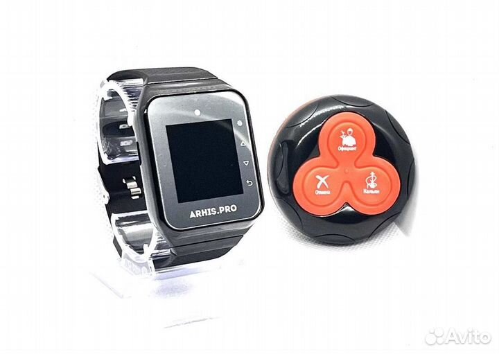 Кнопка вызова официанта с часами для кафе, баров