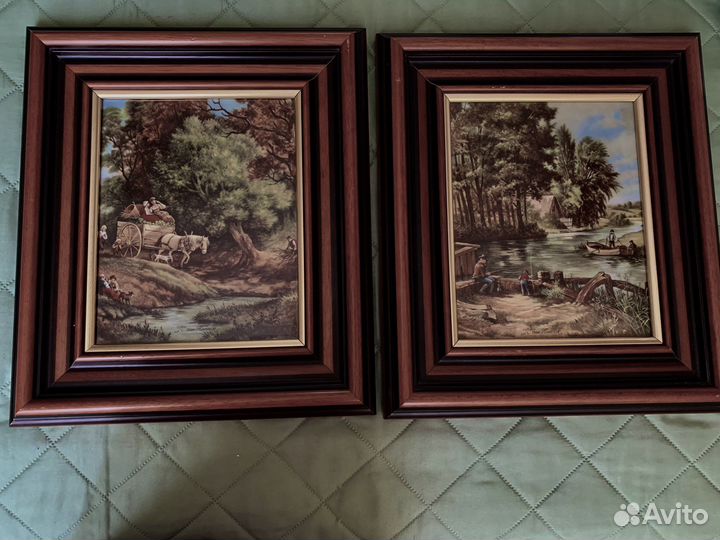 Винтажные фарфоровые картины wallendorf