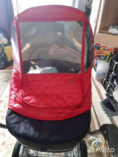 Чехол на коляску с окошком от ветра и снега
