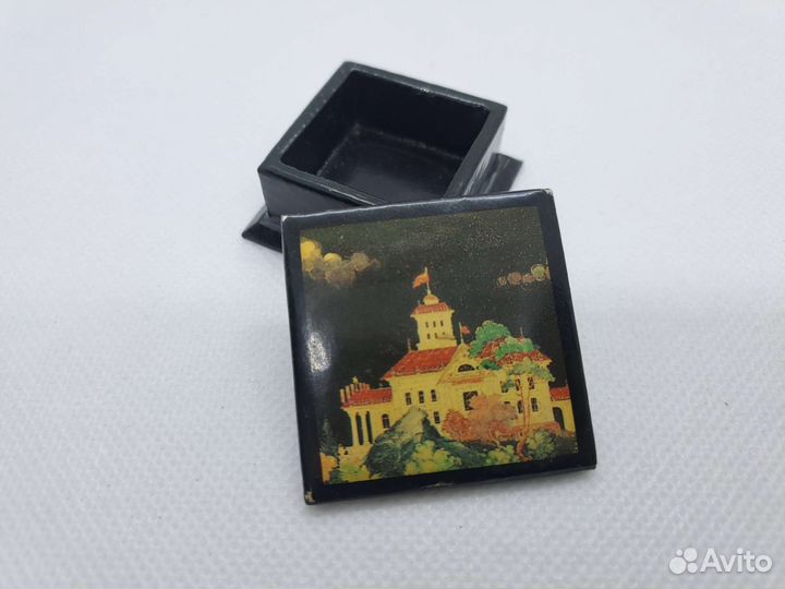 Мини шкатулка папье маше лак