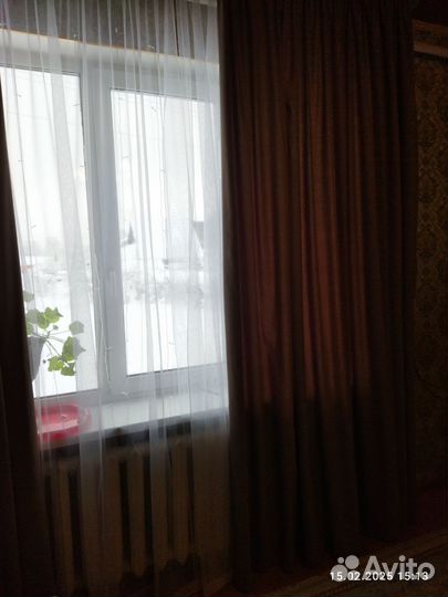 Комплект штор конвас и вуаль сетка