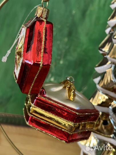 Елочные игрушки стекло польша, Huras, Silverado