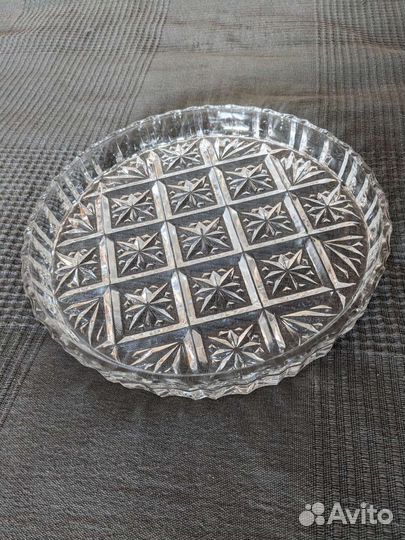 Блюдо хрустальное СССР