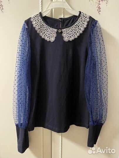 Блузка для девочки школьная