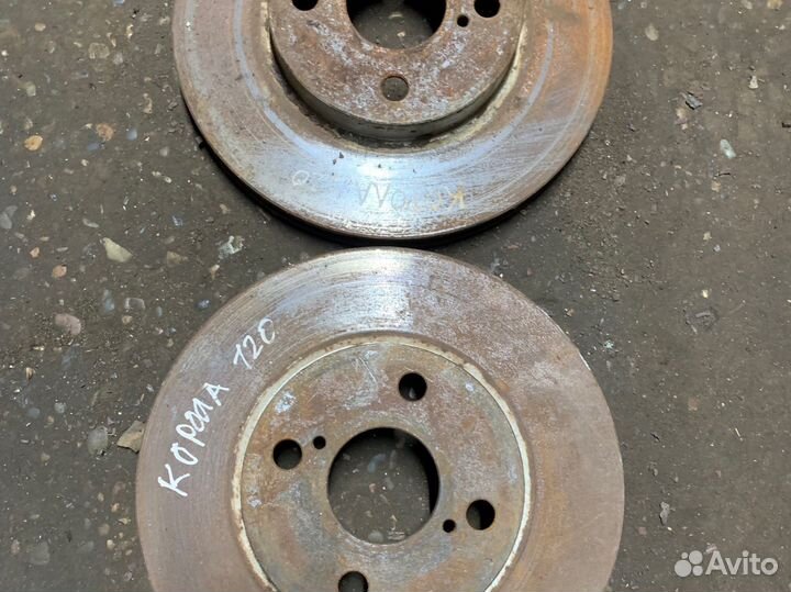 Тормозные диски передние toyota corolla 120