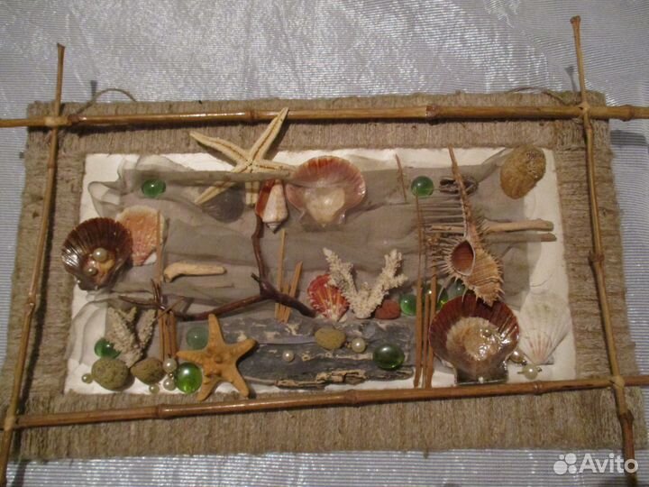 Декоративные картины из натуральных раковин