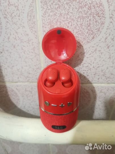 Блютуз колонка с наушниками