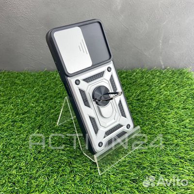 Чехол на Xiaomi Redmi Note 12S трансформер (серый)