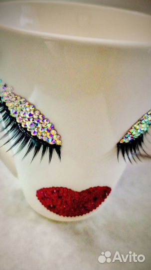 Кружка с ресничками