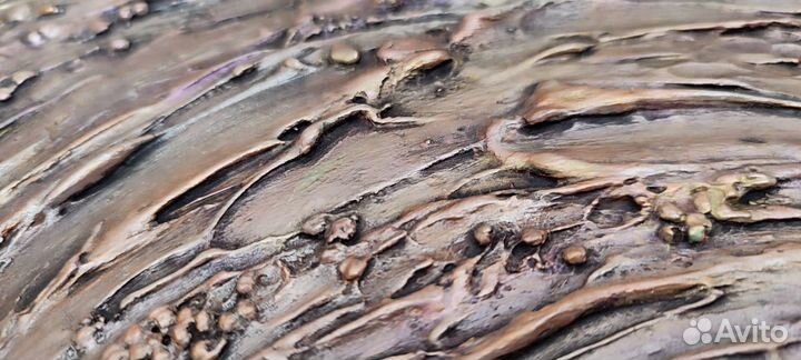 Текстурная картина на холсте цветы