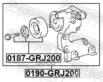 Ролик натяжной приводного ремня 0187GRJ200 Febest