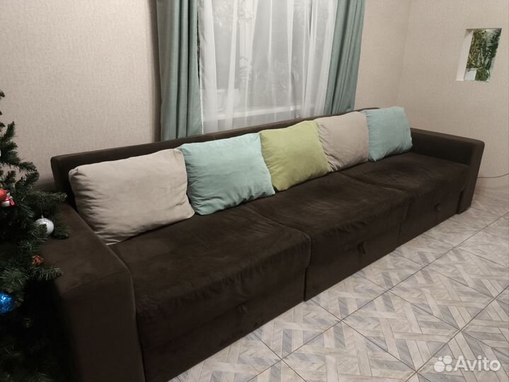 Диван прямой раскладной бу (большой)