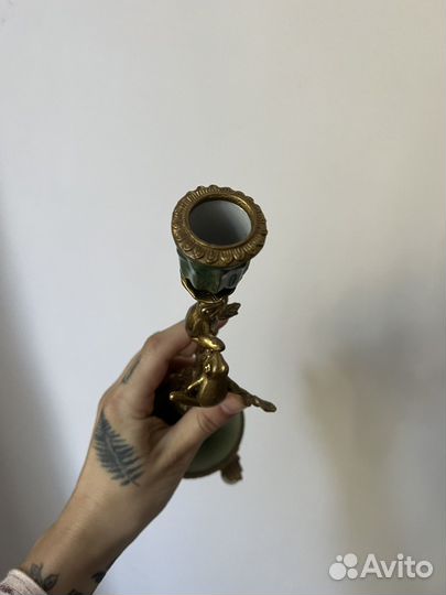 Подсвечник латунь бронза